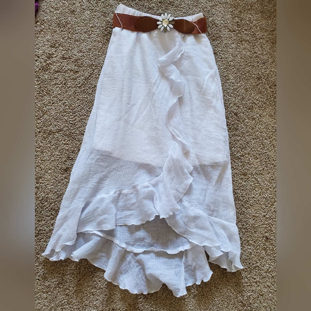 White skirt